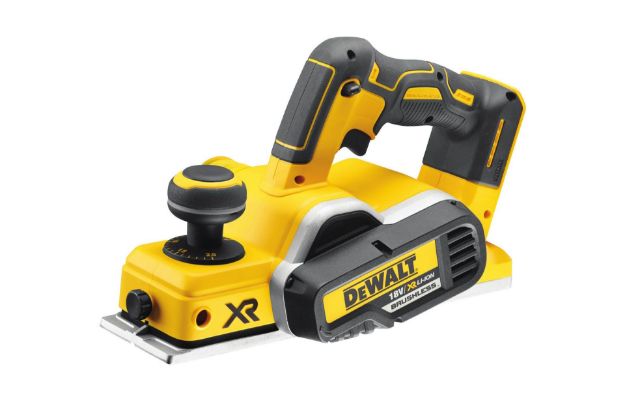 Picture of DEWALT DCP580N 18V XR BRUSHLESS PLANER 15000rpm, 82mm width, 2mm Depth, 9mm Rebate, 2.5kg, bare unit  