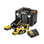 Picture of Dewalt DCP580P2 18V XR Brushless 82mm Planer 15000rpm Max Depth 2mm Rebate Depth 9mm 3.1kg  C/W 2 x 5.0Ah Li-ion Batteries & Charger In T-stak Box