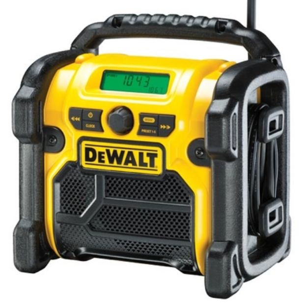 Picture of DEWALT DCR020 220V XR 10.8V/14.4V/18V  DAB(+)/FM  COMPACT DIGITAL RADIO 