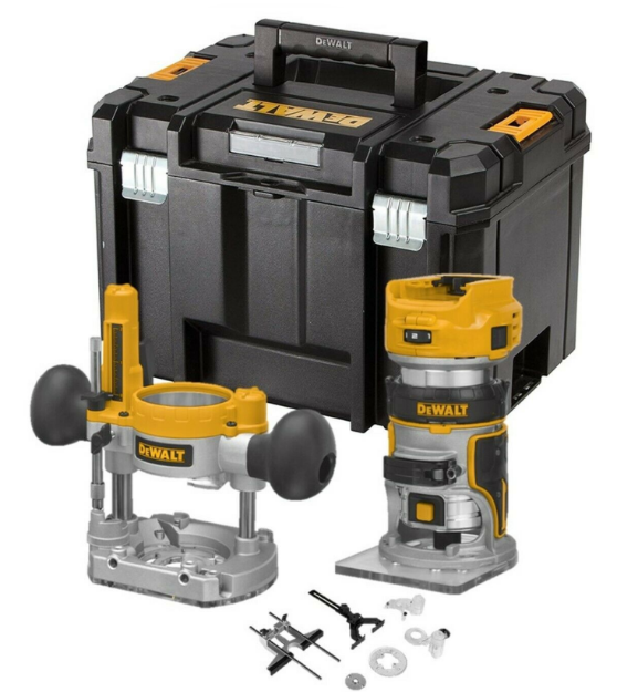 Picture of Dewalt DCW604NT 18V XR Brushless 1/4'' Plunge & Fixed Base Router Bare Unit