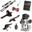 Picture of Trend R14K1/DOOR/C Cordless 18V Router with Complete Door Hanging Kit Includes Skeleton Hinge Jig,Hinge Cutter,Corner Chisel, 60pc Bit Set,Door Clamp, Stand, Lift & Skate