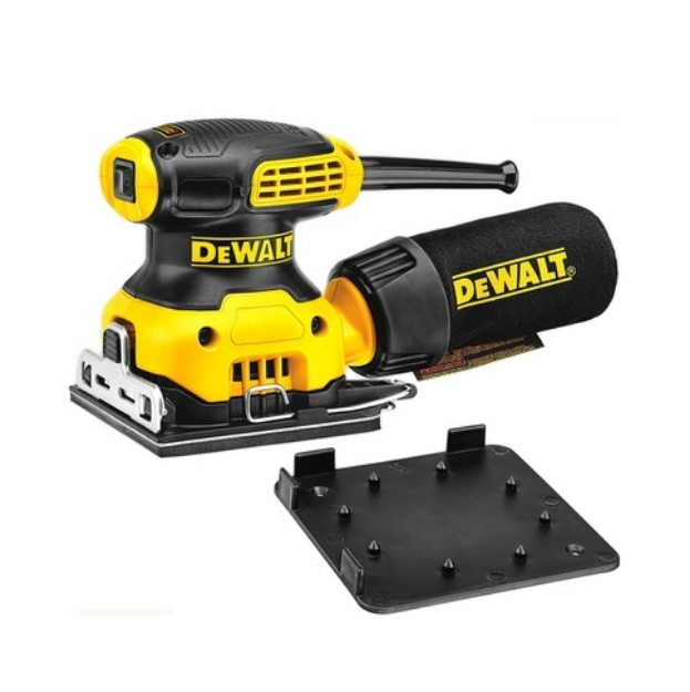 Picture of Dewalt DWE6411 110v 230W Orbital Palm Sander (108X115mm Pad) 14000rpm 28000opm Orbit Size 1.6mm 1.3kg