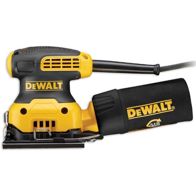 Picture of Dewalt DWE6411 220v 230w Orbital Palm Sander 108X115mm Pad 14000rpm 28000opm Orbit Size 1.6mm 1.3kg