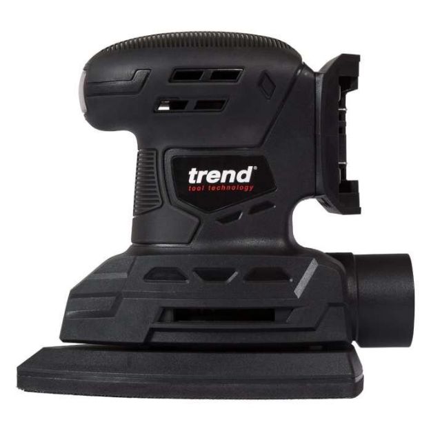 Picture of Trend T18S/DSB 18v Orbital Mouse Sander 11000opm 151x105mm Base Size 1.6mm Orbit 1.06kg Bare Unit