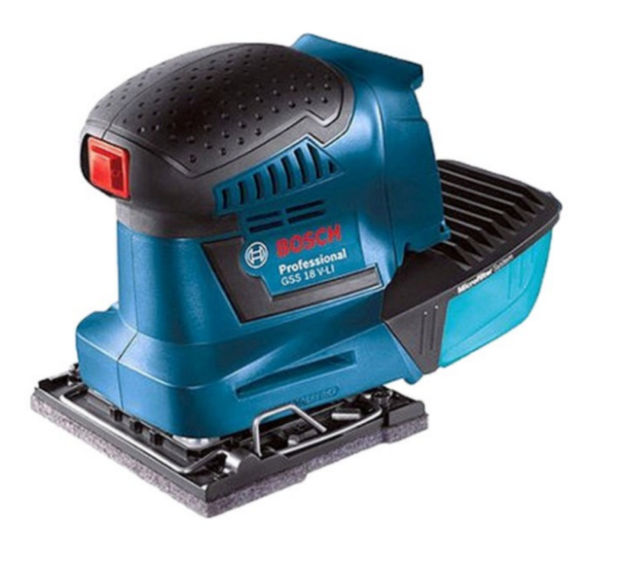 Picture of Bosch GSS18V10-N 18V Orbital Palm Sander 113x101mm Base 22000opm 1.6mm Orbit Bare Unit in L-boxx 