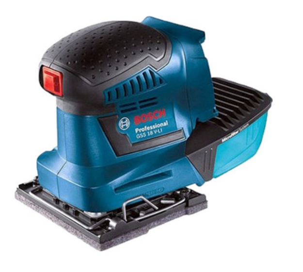 Picture of Bosch GSS18V10-N 18V Orbital Palm Sander 113x101mm Base 22000opm 1.6mm Orbit Bare Unit in L-boxx