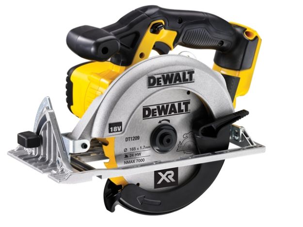 Picture of DEWALT DCS391N 18V XR CIRCULAR SAW 460w, 3700rpm, 55mm Cutting Depth, 165x20mm Blade, 3.2kg, bare unit  