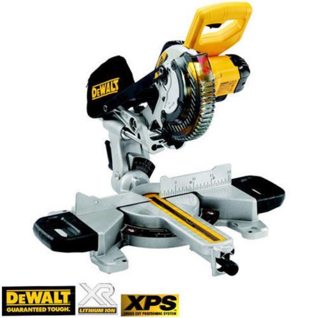 Picture of Dewalt DCS365N 18V XR 71/4'' 184mm Mitre Saw 3750rpm 250x50mm Cutting Capacity 184x16mm Blade 11.5kg Bare Unit