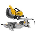 Picture of Dewalt DWS727 110v 1675w 10'' 250mm Double Bevel Sliding Compound Mitre Saw 4300rpm Cutting Capacity 305x77mm C/W DE7023 Legstand