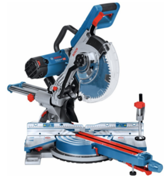 Picture of Bosch GCM 350 220v 1450w 10'' 250mm Double Bevel Sliding Compound Mitre Saw with Stand 3700-5000rpm Cutting Capacity 320x89mm 24.2kg