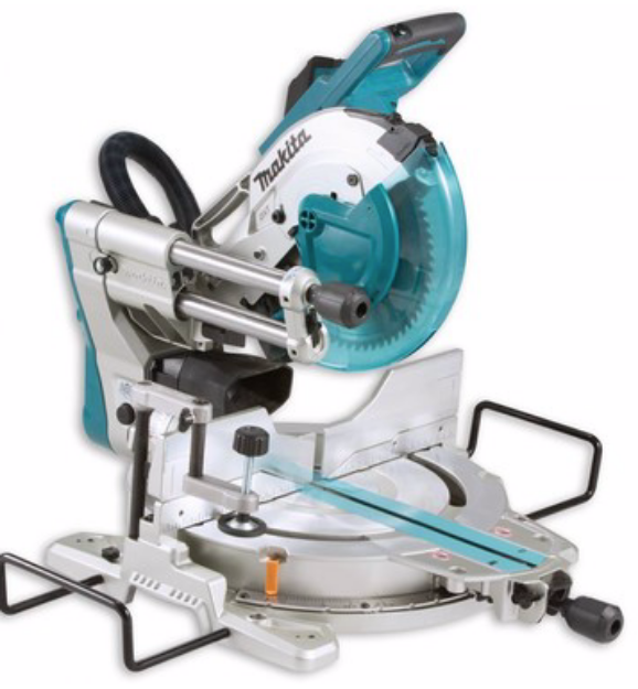 Picture of Makita LS1019L 110v 1510w 10'' 260mm Sliding Compound Mitre Saw 3200rpm 310x68mm & 279x91mm Cutting Capacity 260x30mm Blade 26.3kg
