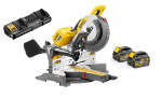 Picture of DEWALT DHS780T2 54V XR FLEXVOLT 300mm MITRE SAW  3800rpm 303x110mm cutting capacity 300x30mm blade 25.5kg c/w DCB118 fast charger 2 x DCB546 6.0ah Li-ion FLEXVOLT BATTERIES