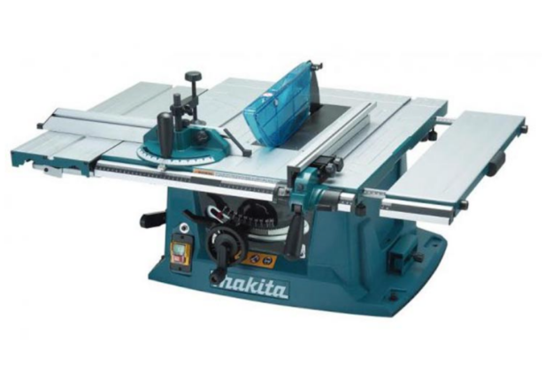 Picture of Makita MLT100N 220v 1500w 10'' 260mm Table Saw 4500rpm Cutting Depth 93mm @ 90° - 64mm @ 45° Blade 260x30mm 610x590mm Table 34.1kg