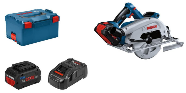 Picture of Bosch GKS18V68GC-P1 18v Biturbo Brushless Circular Saw 68mm Cutting Depth 190x30mm Blade C/W 1x 5.5Ah Procore Li-ion Battery & Charger In L-boxx 