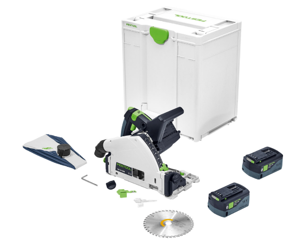 Picture of Festool 577025 Cordless Plunge Saw TSC 55 KEB-Basic-5,2 x 2 Battery Pack PB 18 Li 5,2 ASI