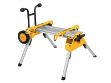 Picture of DEWALT DE7400 H/D ROLLING SAW STAND FOR DE745RS W/ ALUMINIUM FRAME, FOLDING LEGS & SOFT GRIP HANDLES 