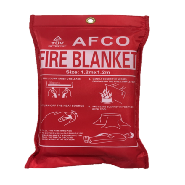 Picture of 1.2x1.2MTR FIRE BLANKET FPR2/K30 C/W VELCO FINISH