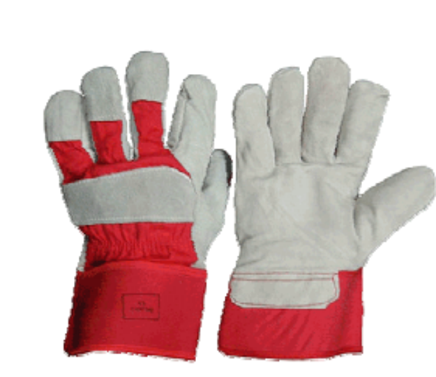 Picture of PR LGE COW HIDE PREMIUM RED & WHITE HANDLING GLOVE