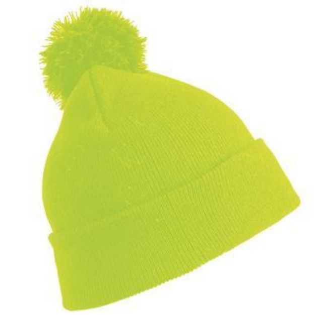 Picture of Junior RC28J Flourescent Yellow Beanie Hat