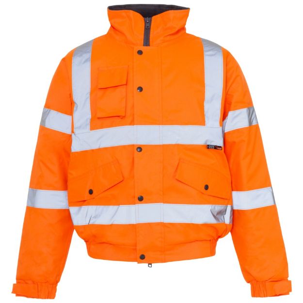 Picture of ORANGE HI-VIS STANDARD BOMBER JACKET