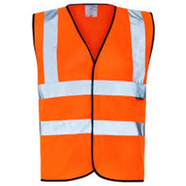 Picture of LARGE ORANGE HI-VIS VEST 2 BAND