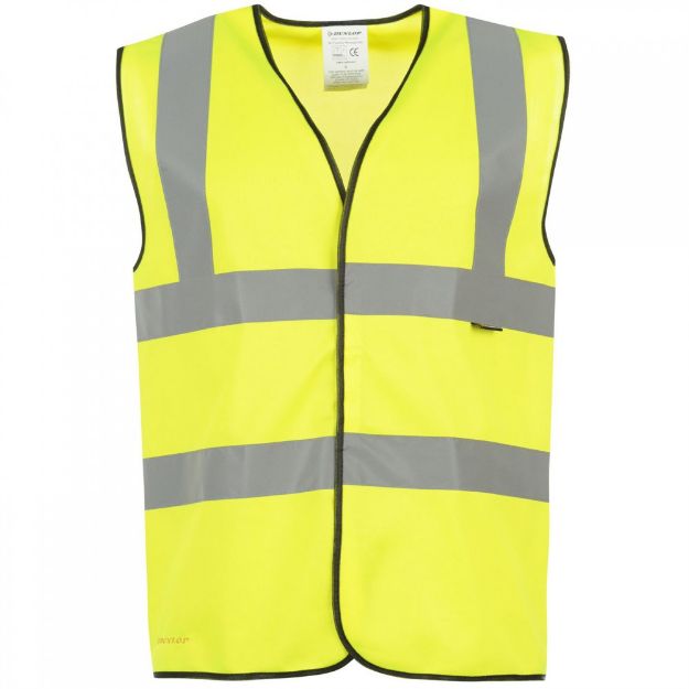 Picture of XLARGE 2 BAND YELLOW HI-VIS VEST HV08