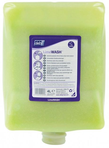 Picture of DEB LIM4LTR 4LTR NATURAL LIME SCRUB HAND CLEANER CARTRIDGE