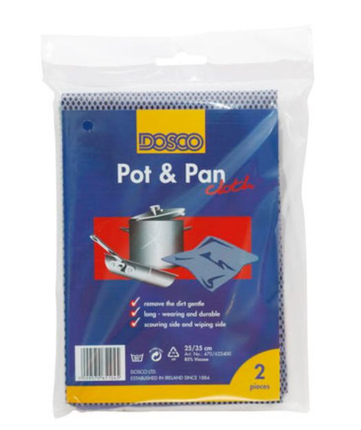 Picture of DOSCO 65104 2PK POT & PAN CLOTH