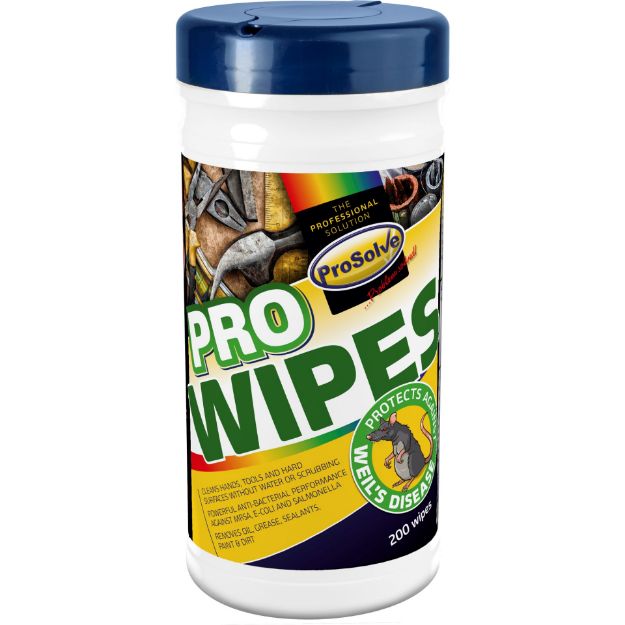 Picture of PROSOLVE PWTAW ANTI WEILS WET WIPES TUB 200