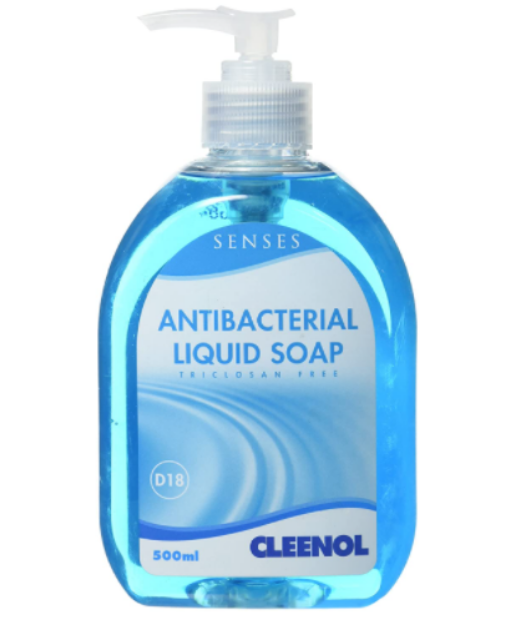 Picture of Cleenol 500ml Anti Bacterial Hand Soap Pump Bottle