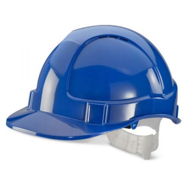 Picture of ECONOMY BLUE VENTED SAFETY HELMET