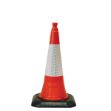 Picture of JSP 1 MTR SAFETY TRAFFIC CONES DOMINATOR TWO PART (0549902) (Ploughing Special Offer Price)