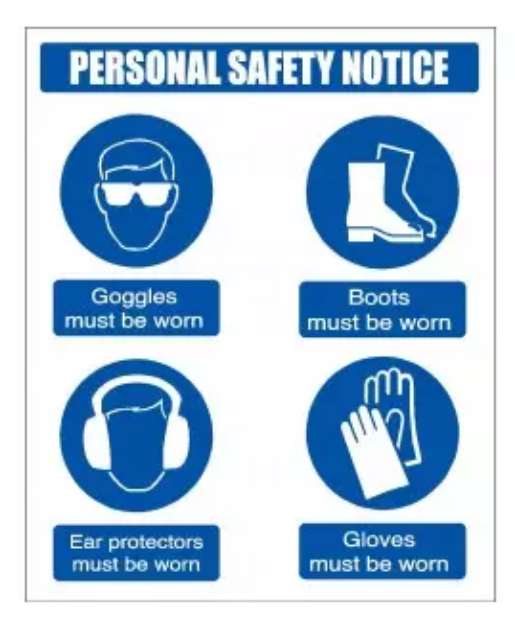 Picture of PERSONAL SAFETY NOTICE 610x810 CORRIBOARD SAFETY SIGN