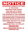 Show details for OCCUPIERS LIABILITY ACT 2004 (FARM) 400X488 CORRIBOARD SAFETY SIGN Picture of OCCUPIERS LIABILITY ACT 2004 (FARM) 400X488 CORRIBOARD SAFETY SIGN