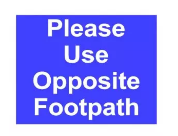 Picture of PLEASE USE OTHER FOOTPATH 400x488 CORRIBOARD SAFETY SIGN