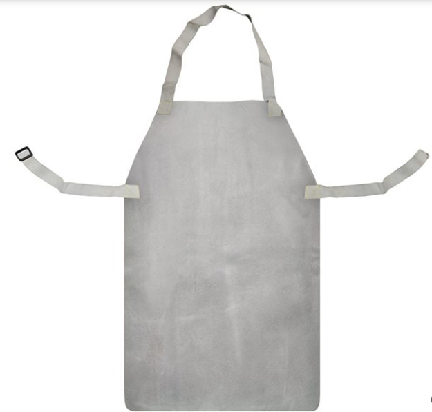 Picture of CHROME LEATHER APRON C/W STRAPS (1823) (WELDERS)