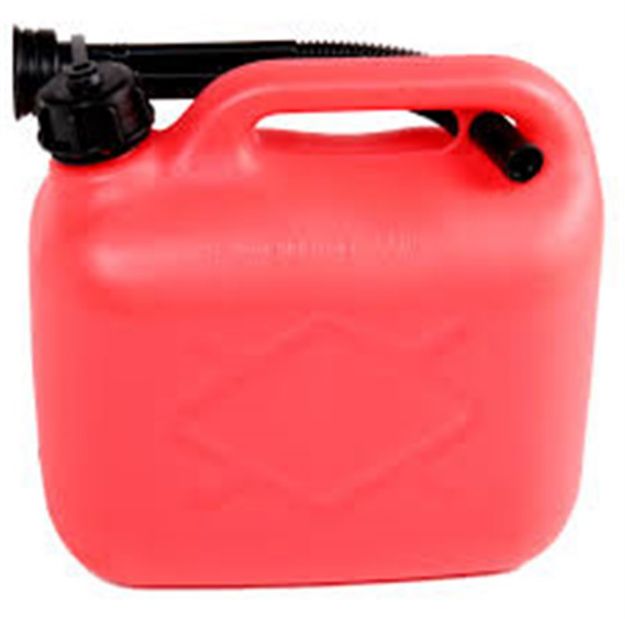 Picture of BLK/RED PLASTIC JERRY CAN 5LT 06/14