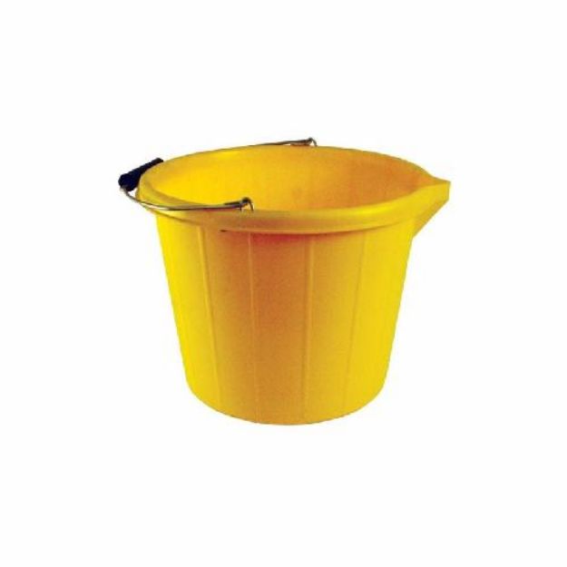 Picture of 15LTR HEAVY DUTY YELLOW BUILDERS BUCKET  B076