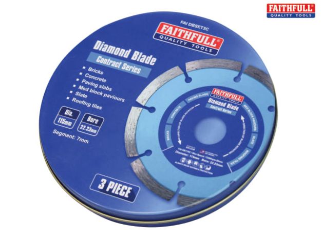 Picture of FAI/FULL 3PC DIAMOND BLADE SET IN TIN