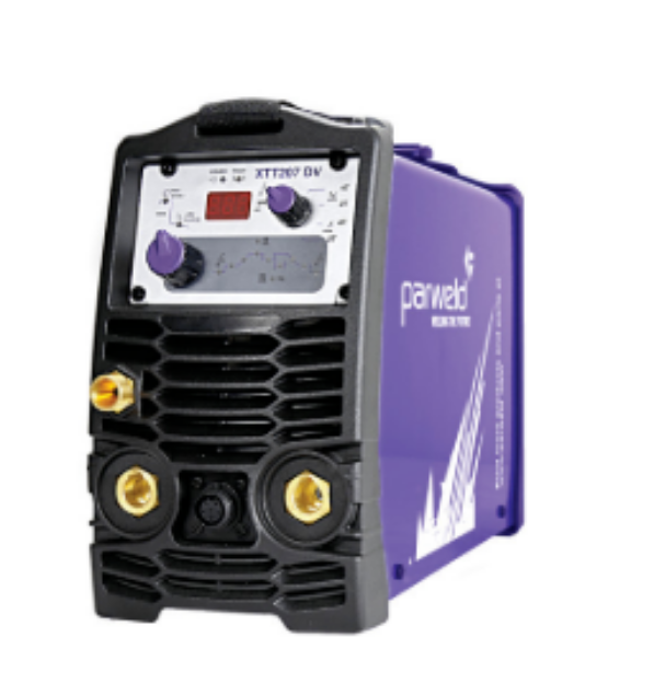 Picture of PARWELD XTT207DVP-P1 200AMP DUAL VOLTAGE PULSED HF TIG INVERTER C/W wp26-12 TORCH & REGULATOR