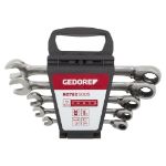 Picture of GEDORE 3300849 COMBINATION RATCHET SPANNER SET 8-19MM 5PC