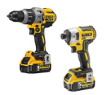 Picture of DEWALT DCK276P2 2pc 18V XR BRUSHLESS COMBO KIT INCLUDES DCD996 COMBI DRILL 3 SPEED & DCF887 IMPACT DRIVER 3 SPEED c/w DS150 box,