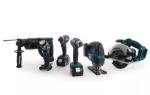 Picture of MAKITA DLX6068PT 6PC 18V LXT COMBO KIT INCLUDES DHP453 2 SPEED COMBI DRILL, DHR202 SDS DRILL, DTD152 IMPACT DRIVER, DJV180 JIGSAW, DSS611 CIRCULAR SAW, DML802 TORCH, c/w 3 x 5.0Ah Li-ion batteries, Dual Port Charger & Carry bag