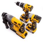 Picture of Dewalt DCK368P3T 3pc 18V XR Brushless Combo Kit Includes DCH273 SDS Drill & DCD796 2 Speed Combi Drill & DCF887 3 Speed Iimpact Driver C/W 3 x 5.0Ah Li-ion Batteries & Charger In 2 x T-Stak Boxes  