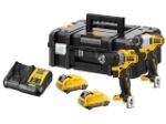 Picture of Dewalt DCK2110L2T 2pc 12V XR Brushless Sub Compact Combo Kit Includes DCD701 Combi Drill & DCF801 Impact Driver C/W 2 x 3.0Ah Li-ion Batteries & Charger In T-stak Box