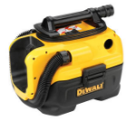 Picture of DEWALT DCV584L 14.4V/18V/54V & 220V XR 7.5LTR WET/DRY L CLASS DUST EXTRACTOR bare unit