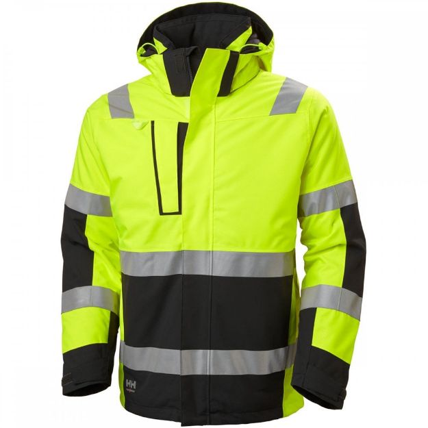 Picture of HELLY HANSEN ALNA 2.0 WINTER JACKET HI VIS YELLOW/EBONY