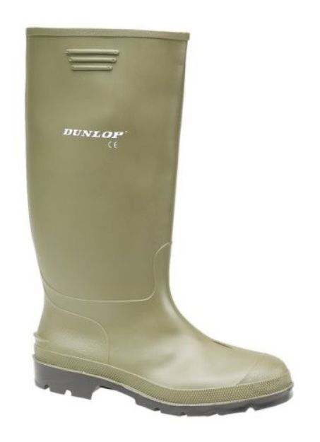 Picture of PAIR DUNLOP NON-SAFETY GREEN WELLINGTONS 380VP
