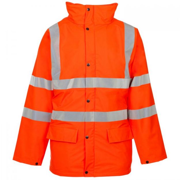 Picture of STORMFLEX BREATHABLE 3M HI-VIS PU PARKA PADDEDJACKET