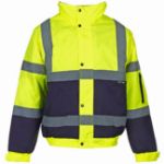 Picture of ST WORKWEAR BOMBER HI-VIS JACKET WITH MOBILE PHONE POCKET